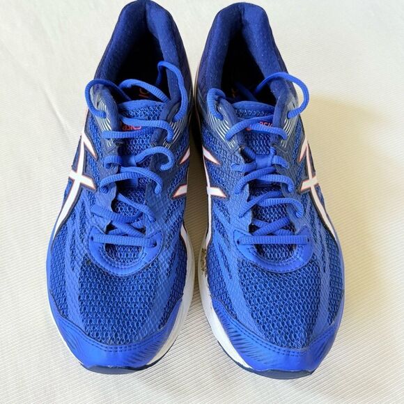 Asics Womens Gel Flux 4 Running Shoes Sneakers Jogging Gym Walk Blue Used 10.5 - Picture 2 of 5